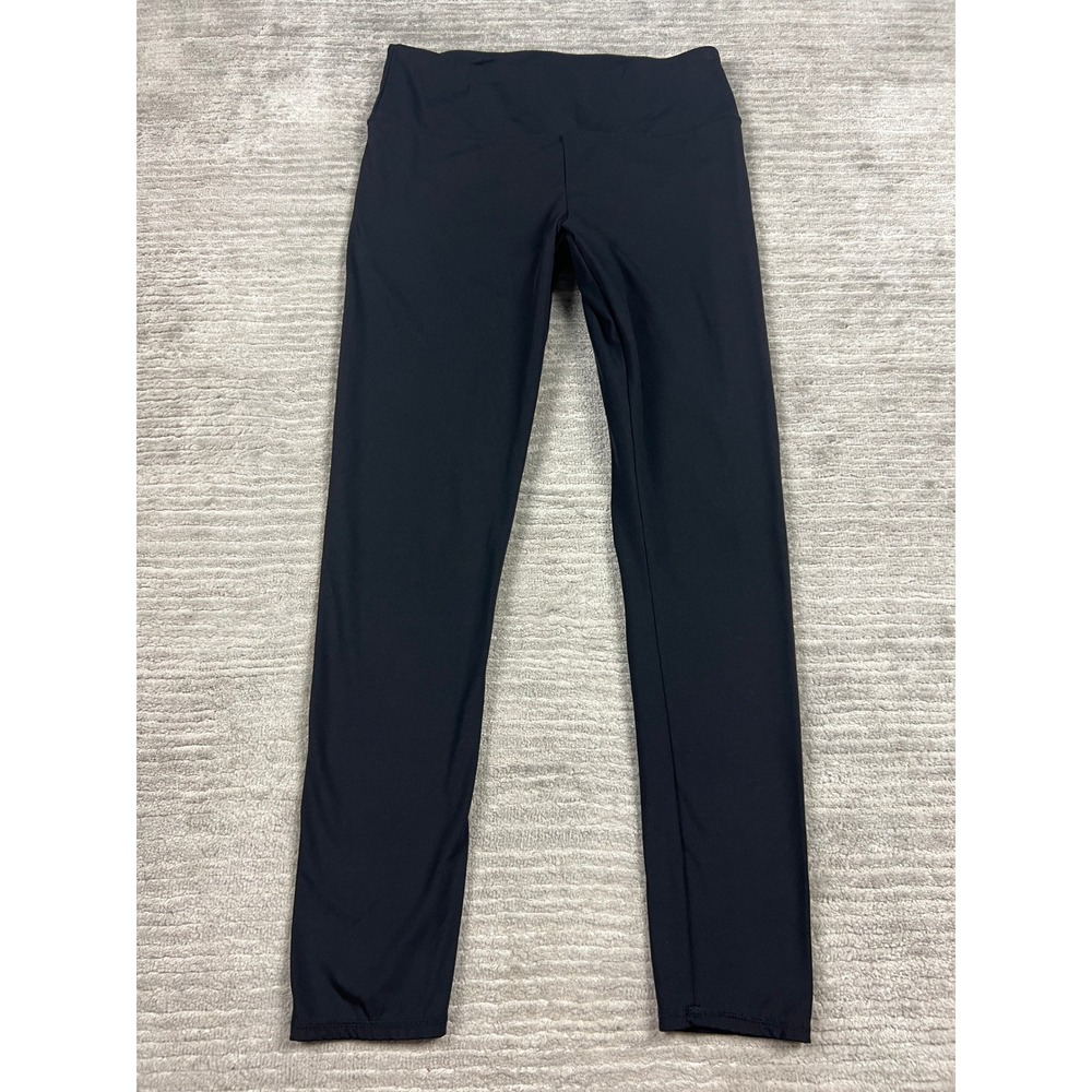 Maurices Leggings Womens M Black Active High Rise Lycra Spandex‎ Full Length